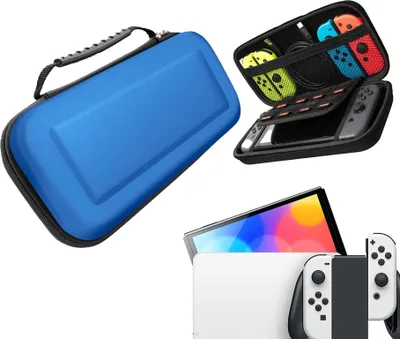Obrázok produktu pre Ochranné puzdro na konzolu pre Nintendo Switch - Pevné puzdro - Výkonné herné puzdro - Príslušenstvo pre konzolu - Modré