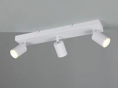 Produktbild von Moderner LED Deckenstrahler 3-flammig Weiß für Schlafzimmer, Wohnzimmer & Flur