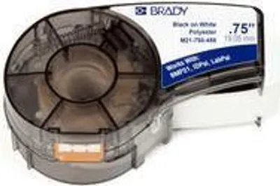 Image de Brady M21-750-488 Étiquette d'imprimante noire