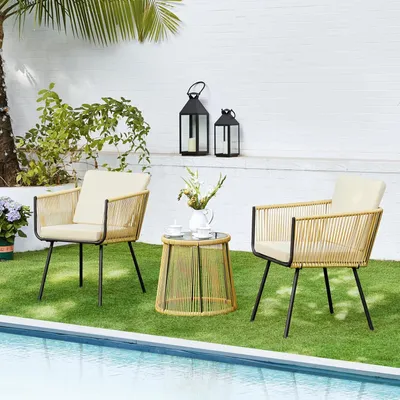 Obrázok produktu pre Sada záhradného nábytku – Balkónová sada – Sada na relaxáciu – Bistro sada – Ratanová sedacia súprava