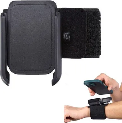 Produktbild von Sportarmband für Laufen - Armband und Polsgurt - Uitneembare - Für Arme und Beine - Laufarmband für alle Smartphones - Schwarz - 1 Stück