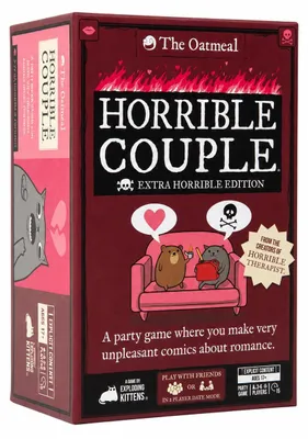 Obrázek produktu pro Exploding Kittens: Hrozná dvojice, ještě hroznější, 2–8 hráčů, věk 17+