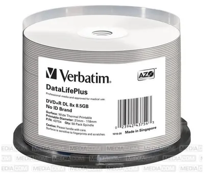 Produktbild von Verbatim DVD+R DL 8x, Spindel