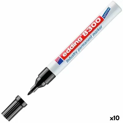 Zdjęcie produktu dla Marker permanentny Edding 8300 czarny 10 sztuk
