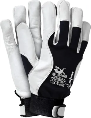 Produktbild von Ziegenlederhandschuhe, Klettverschluss, Safeticult Pro, Technik R.10 - 12 Paar - Rek Skrlev10