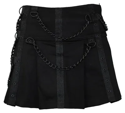 Produktbild von Black Pistol Denim Minirock - Chain Skirt S