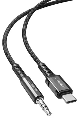 Obrázek produktu pro AUX audio kabel USB-C - 3,5mm mini jack 1,2 m černý