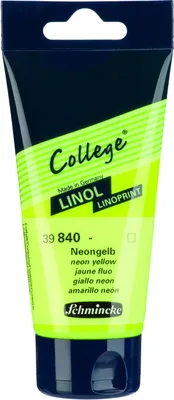 Produktbild von Schmincke College Linol Neongelb 75ml 39840013 Linoldruck Farbe