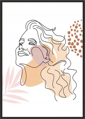 Productafbeelding van BILDPOSTER IN RAAM 33x43 cm, Lijntekening, Ona P1863
