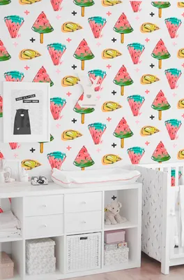 Produktbild von Coloray Fototapete 290x290 cm An Einer Wand Latex Latextapete - Wassermelone Eiscremeworks Zitronen
