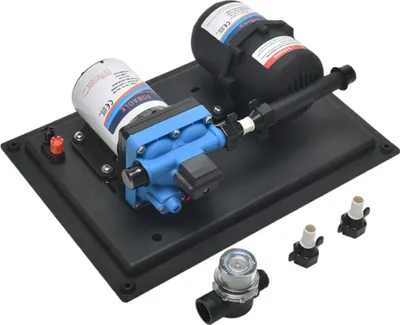 Zdjęcie produktu dla Pompa wodna RV, DC 24 V, 3,5 GPM, 13,5 l/min, 45 PSI, pompa membranowa do świeżej wody, wbudowany wyłącznik ciśnieniowy na żądanie ze zbiornikiem ciśnieniowym do łodzi, przyczep turystycznych, kamperów, kuchni, łazienek, samozasysająca pompa membranowa do wody