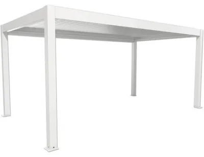 Obrázek produktu pro Ocelová bioklimatická pergola Biohort 5,5 x 3 bílá/stříbrná-metalíza