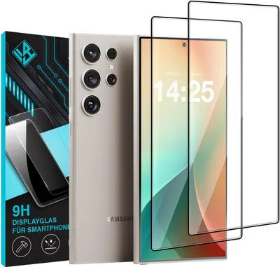 Produktbild von 2x 9H 3D Schutzglas Displayschutzfolie für Samsung Galaxy S24 Ultra Displayglas Fullcover Displayschutz Glas Panzerfolie 3D Schutzglasfolie