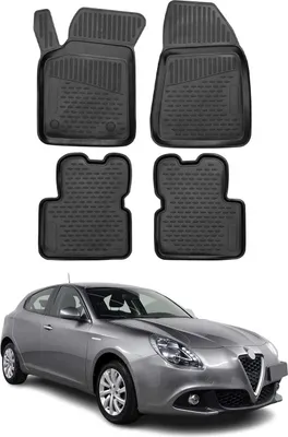 Immagine prodotto di 2010-2020 Alfa Romeo Giulietta Fußmatten TPE Schwarz 4 tlg