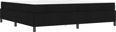 Obrázok produktu pre vidaXL Box spring bed black 200 x 200 cm fabric