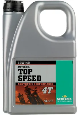 Produktbild von MOTOREX Top Speed 4T für 10W-40 4 Liter Motoröl Motorenöl Teilsynthetisch Öl Motorradöl Motorbike