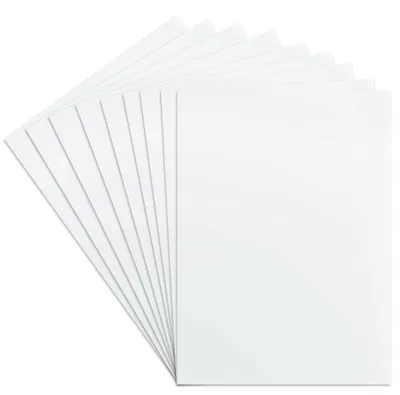 40 A4 PVC-Kunststoffplatten, transparent, 0,2 mm, Bastelplatten