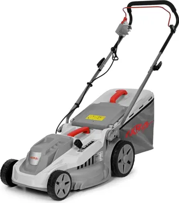 Image de Tondeuse électrique 1600W 2en1 Tonte & Ramassage Pelouse Largeur de coupe 38cm, 5 Hauteurs de coupe, Tondeuse gazon Bac 42L IKRA