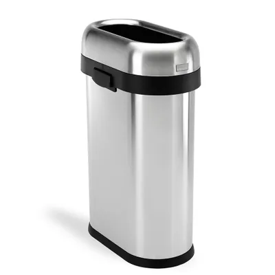 Immagine prodotto di Simplehuman - Cestino per rifiuti Bullet Open Slimline da 50 litri