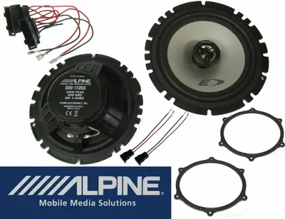 Produktbild von Alpine passend für Seat Ibiza IV 6J ab2008 2Wege Lautsprecher Boxen Set Tür Vorn Hinten 220W