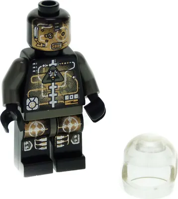 Produktbild von 1x Lego Figur Space Insectoids Droid schwarz Helm 6905 6919 973pb0198 sp032
