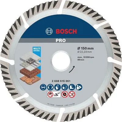 Produktbild von PRO Multi Material Diamanttrennscheibe, 150 x 22,23 mm