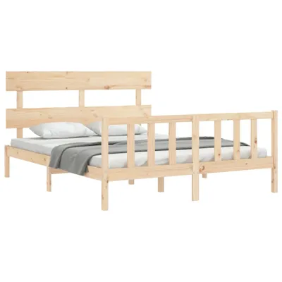Produktbild von vidaXL Massivholzbett ohne Matratze 160x200 cm Kiefernholz