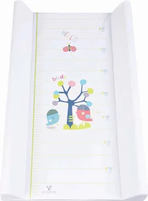 Zdjęcie produktu dla Mata do przewijania Cangaroo 50 x 80 cm Krawd boczna Hello, zintegrowana miarka biaa