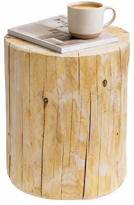Produktbild von Holzstamm Sitzhocker gehobelt Höhe ca 40-42cm Durchmesser ca 28-30cm