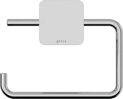 Produktbild von Geesa Toilettenpapierhalter ohne Deckel Topaz - Klopapierhalter zum Bohren, verchromt