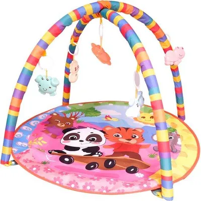 Produktbild von Zoem Spielmatte für Babys - Panda Design - Zintuigliche Gymnastik - Mit Spielbogen und Rasseln - Ab 0 Jahren
