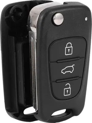 Produktbild von 3-Tasten-Schlüsselanhänger-Gehäuse für Kia Rio 2013 Keyless Entry Remote Ersatzgehäuse Schwarz