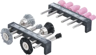 Produktbild von BGS technic Sander and Steel Wire / Plastic Brush Set, 82 g