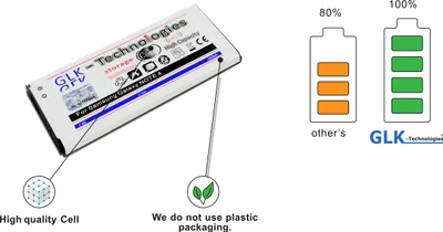 Produktbild von GLK-TECHNOLOGIES Akku Samsung Galaxy Note 4 NFC 3400mAh Battery  AKKU ACCU