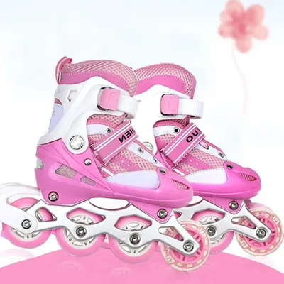 Image de Pattins à roulettes ajustables pour débutants et patineurs confirmés