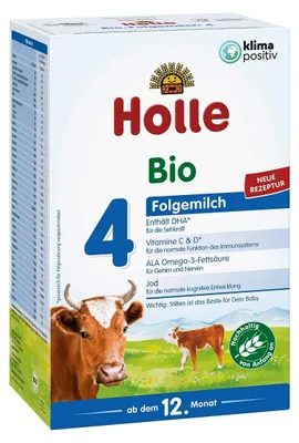 MLEKO KROWIE 4 OD 1 ROKU ŻYCIA BIO 600 g - HOLLE