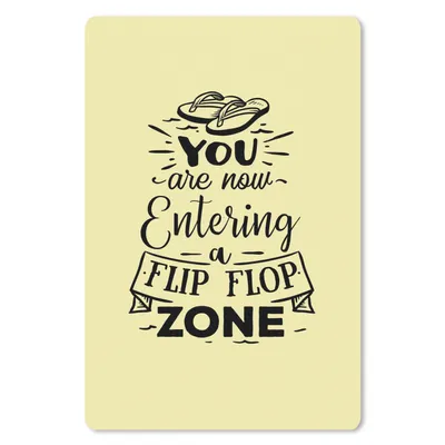 Produktbild von MuchoWow® Mauspad Mousepad Sommer - Pantoffeln - Sprichwörter 40x60 cm - Mousepads - Maus Mat - Pad - Mausunterlage - Schreibtisch Accesoire
