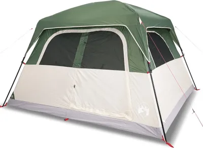 Image de Tente de cabine familiale 6 personnes vert imperméable