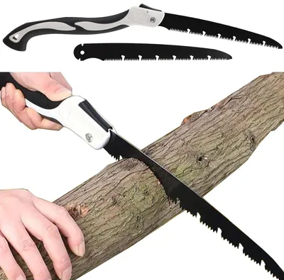 Klappsäge aus Kohlenstoffstahl, 21 mm, Sicherheitsverriegelung