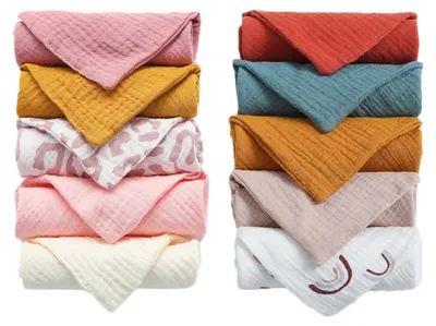 Productafbeelding van Solidchoice - Set van 10 Muslin Doeken voor Baby