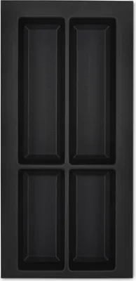 Produktbild von ORGA-BOX VII Design Besteckeinsatz schwarz 226 x 474 mm Schubladeneinsatz für Siematic Warendorf KH Küchen uvm. mit 30er Korpus