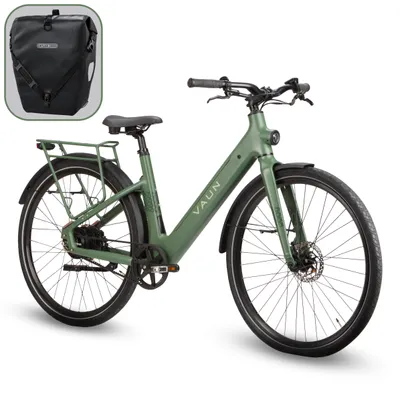 Produktbild von VAUN Sight Wave 28 Zoll Elektrofahrrad, Riemenantrieb, Disc-Bremse, 36V 11,8Ah Akku, RH 54 cm ,E-bike(grayish green matt)