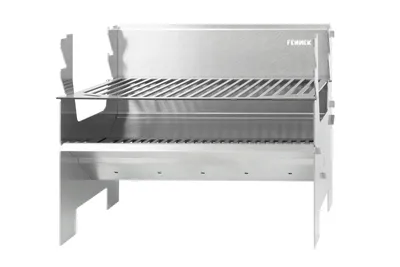 Produktbild von FENNEK DFW0022.66.001, Grill, Holzkohle, Feuerrost, Edelstahl, Rechteckig, Edelstahl