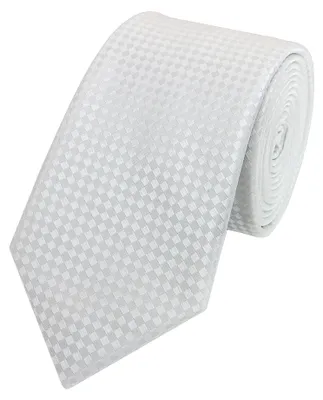 Produktbild von Fabio Farini - 1 Stück Herren Krawatte Weiß - verschiedene Weiße Männer Schlips in 6cm Schmal (6cm), Weiß - Dynamic White