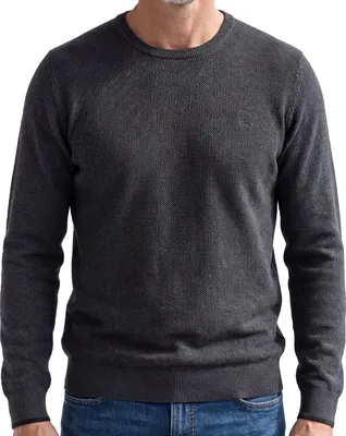 Produktbild von LERROS Basic Pullover Feine Rippstruktur, Modisch schmale Passform, Baumwolle für hohen Komfort schwarz S