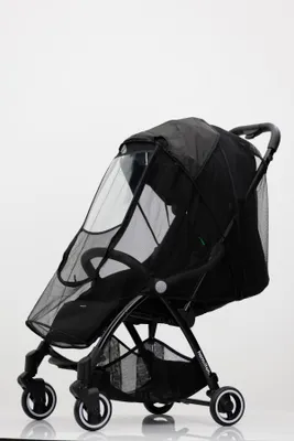 Produktbild von Moskitonetz für Kinderwagen, Schwarz, transparent, schnell anbringbar, kompakt