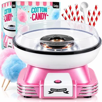 Image de Machine à barbe à papa - Appareil à barbe à papa - Rose - Pour la maison, fêtes et anniversaires