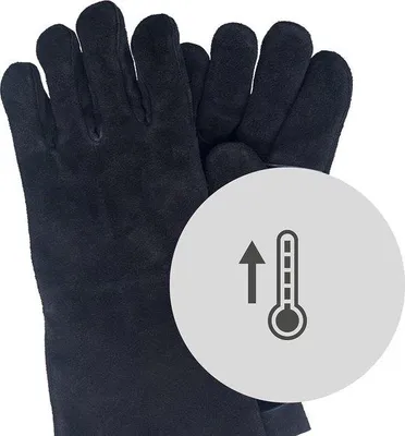 Productafbeelding van Famanu BBQ-handschoenen, hittebestendig - leer, extra lang, maat 10/XL
