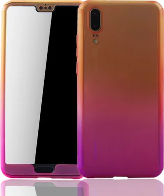Produktbild von Handyhülle Schutzhülle für Huawei P20 Full Case Cover Displayschutz 360 Pink
