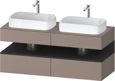Produktbild von DURAVIT QA4767080430010 QTG KWTU WH Ek. 1400x550x600 bs. Mt.